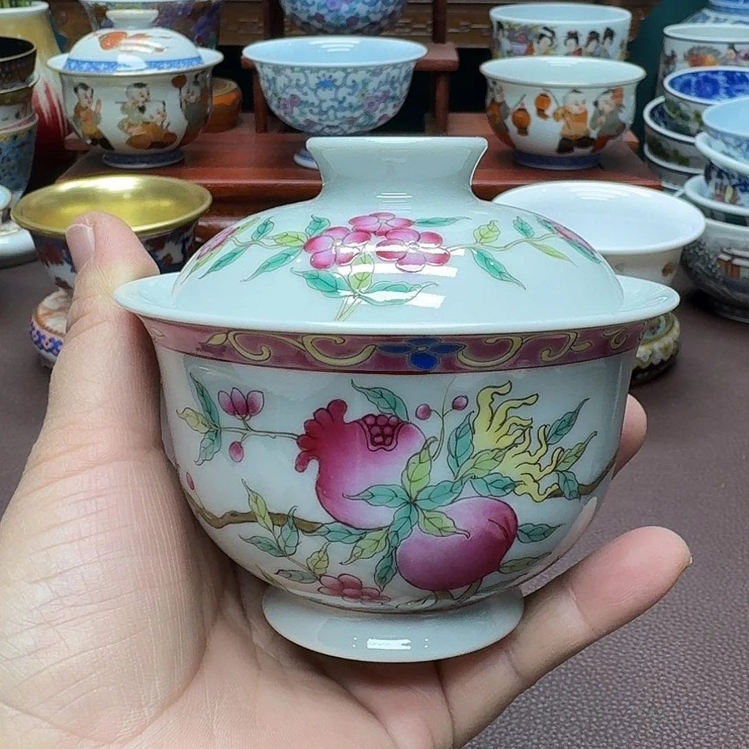 瓷片景德镇仿古手工制作精品展示