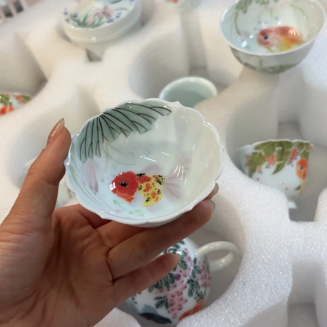 手***6瓷花口鱼杯……福利