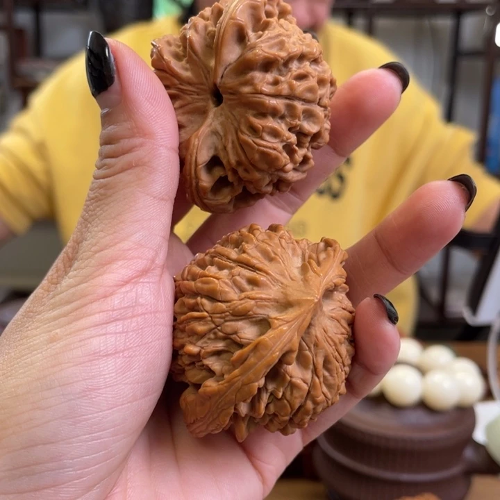 文玩核桃把件李*金文玩核桃