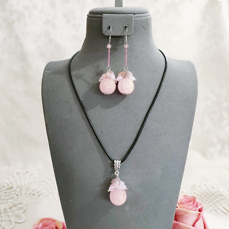 铜合金项链 民族风手工项链套装耳坠饰品2012