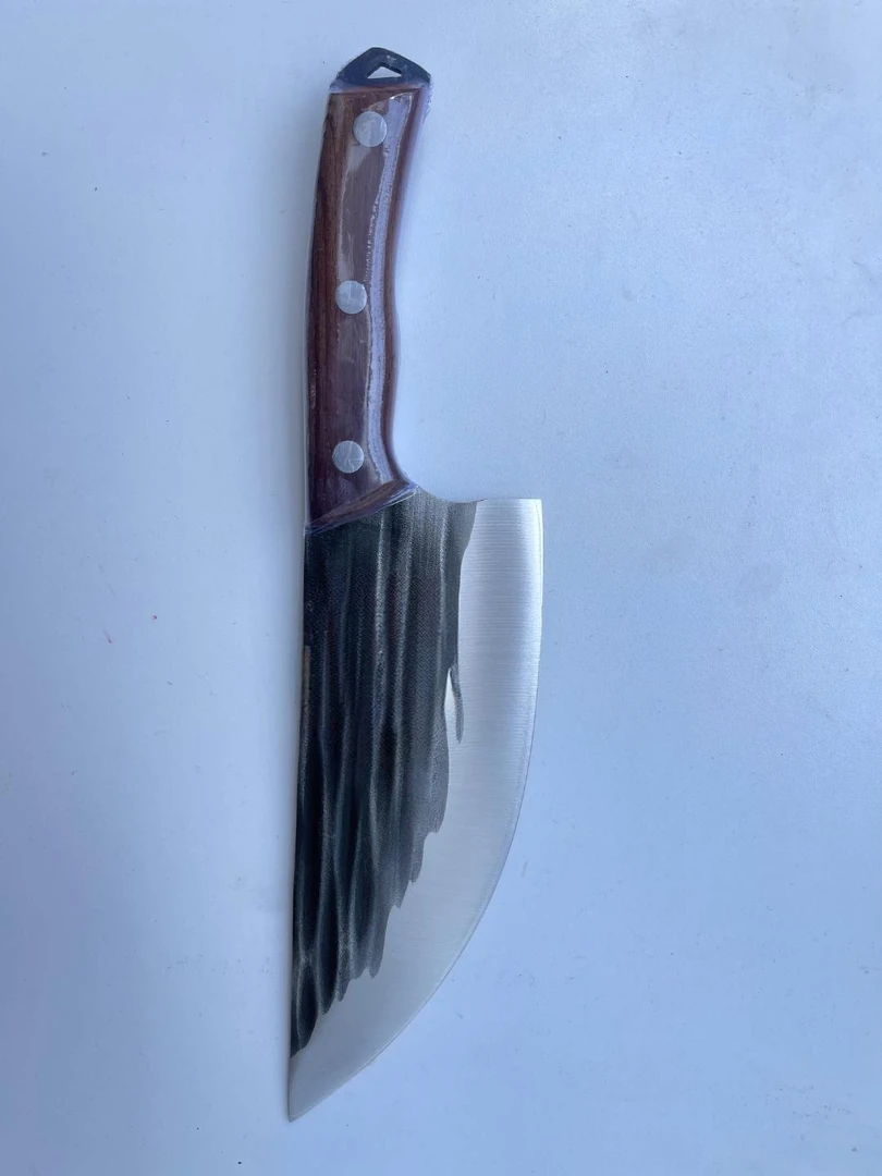 仟巧匠轨道钢土法手工锻打大屠宰刀