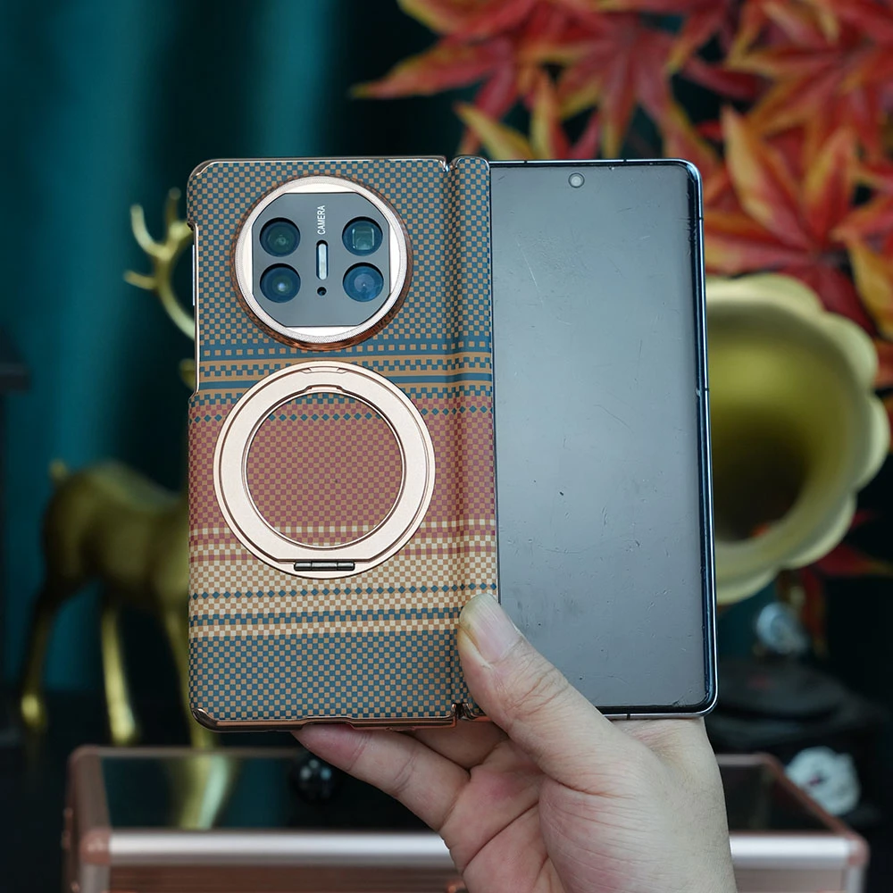 适用华为Mate X6折叠屏手机壳x5双中轴落日余晖旋转x3支架保护壳