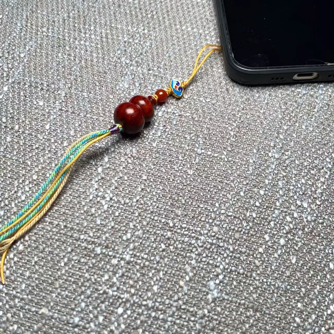 印度小叶紫檀sf07252156葫芦挂件1.5*2.2cm4.5克JSM