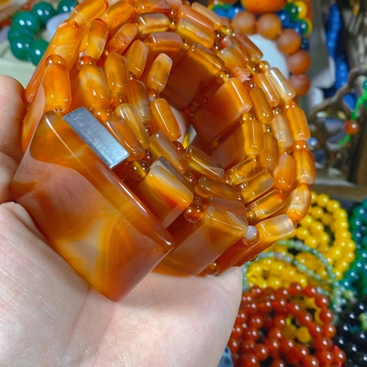 玛瑙/玉髓玛瑙裤腰带未镶嵌玉**涛