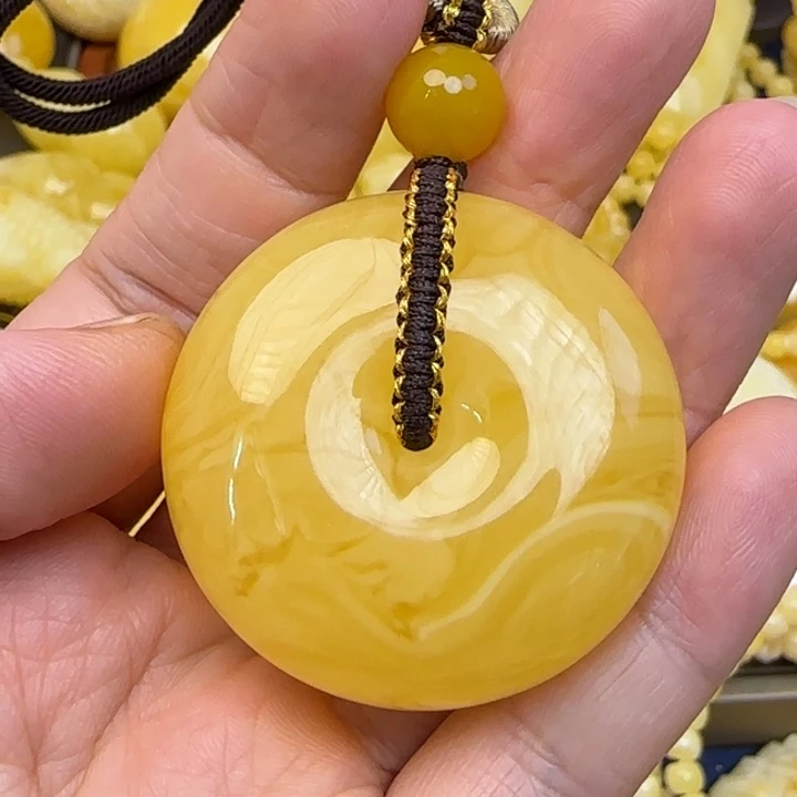 未镶嵌颈饰蜜蜡天然蜜蜡