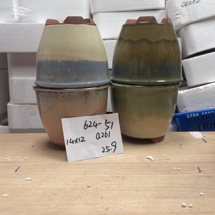 紫砂花盆多肉陶土花盆微瑕51