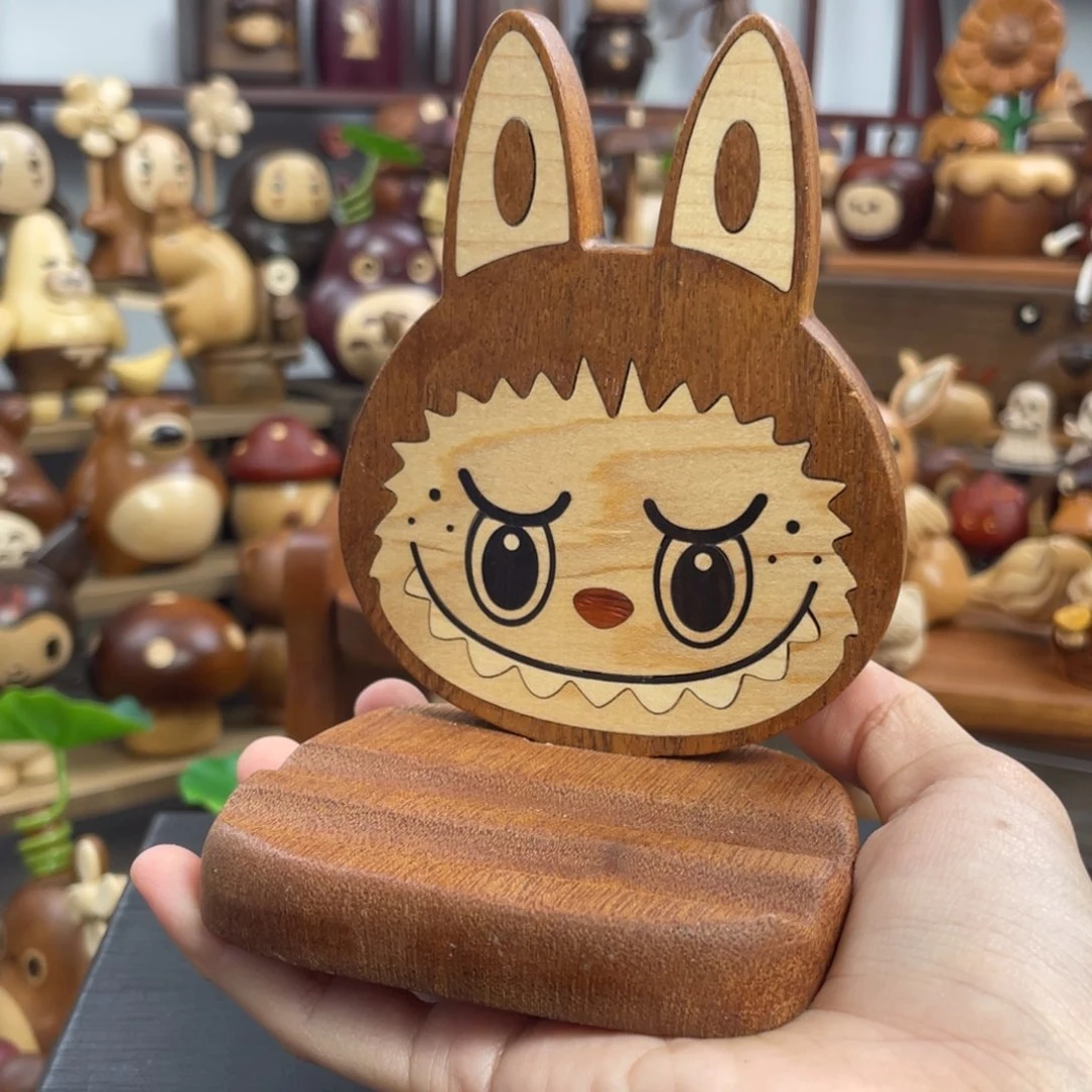 木布布手机支架摆件