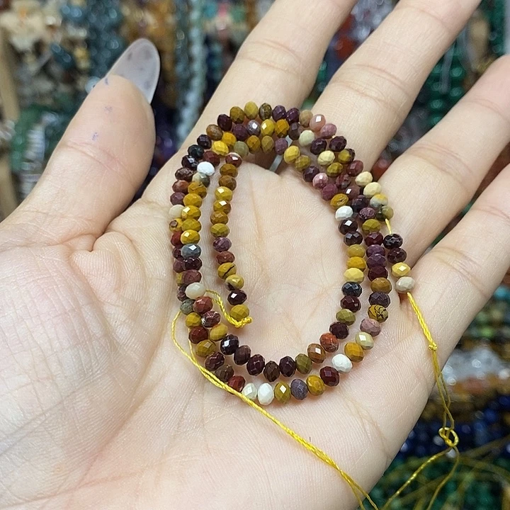 玛瑙/玉髓未镶嵌珠宝半成品天然蛋黄石切面卡4mm