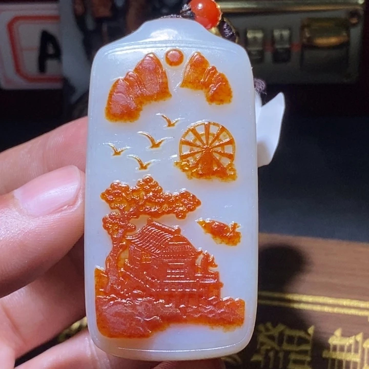 和田玉未镶嵌颈饰d