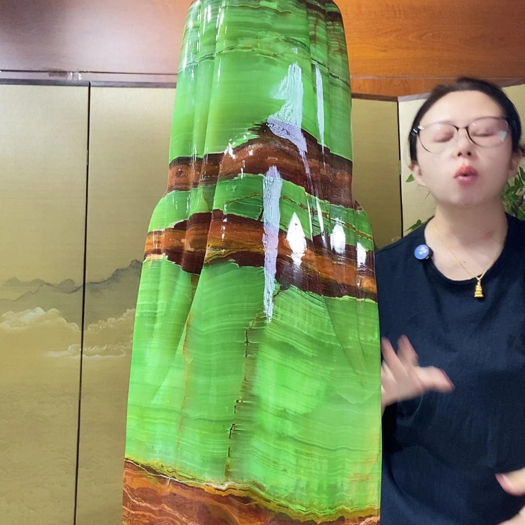 石材山水画作品摆件