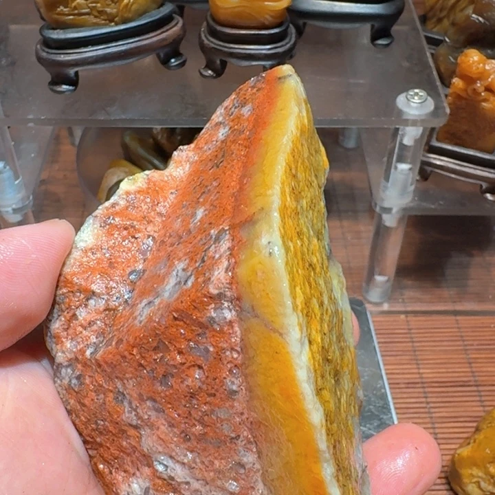 寿山石栁寿山石石头