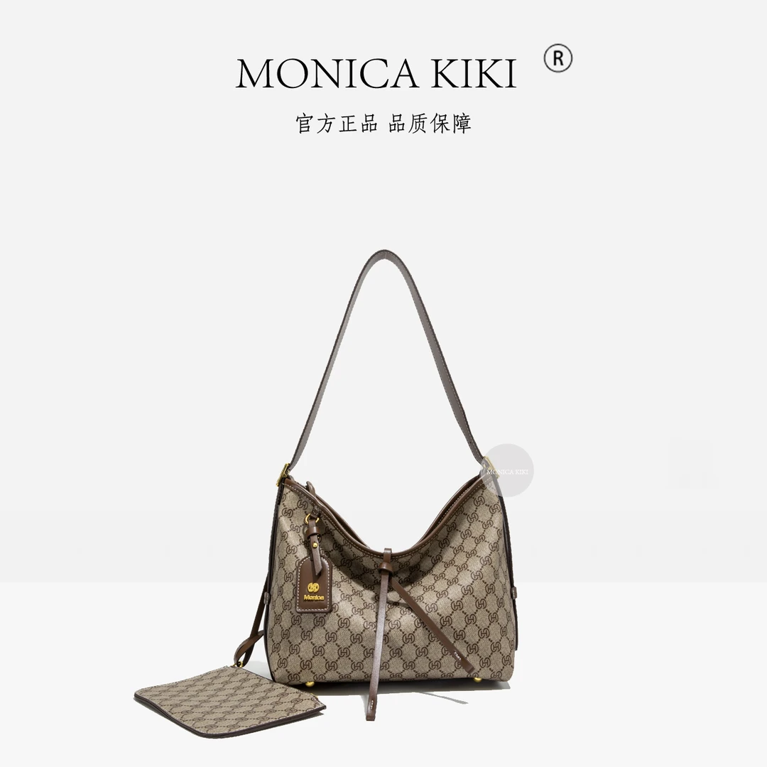 MONICA KIKI/莫妮卡奇奇新款大容量经典腋下托特包时尚印花单肩包