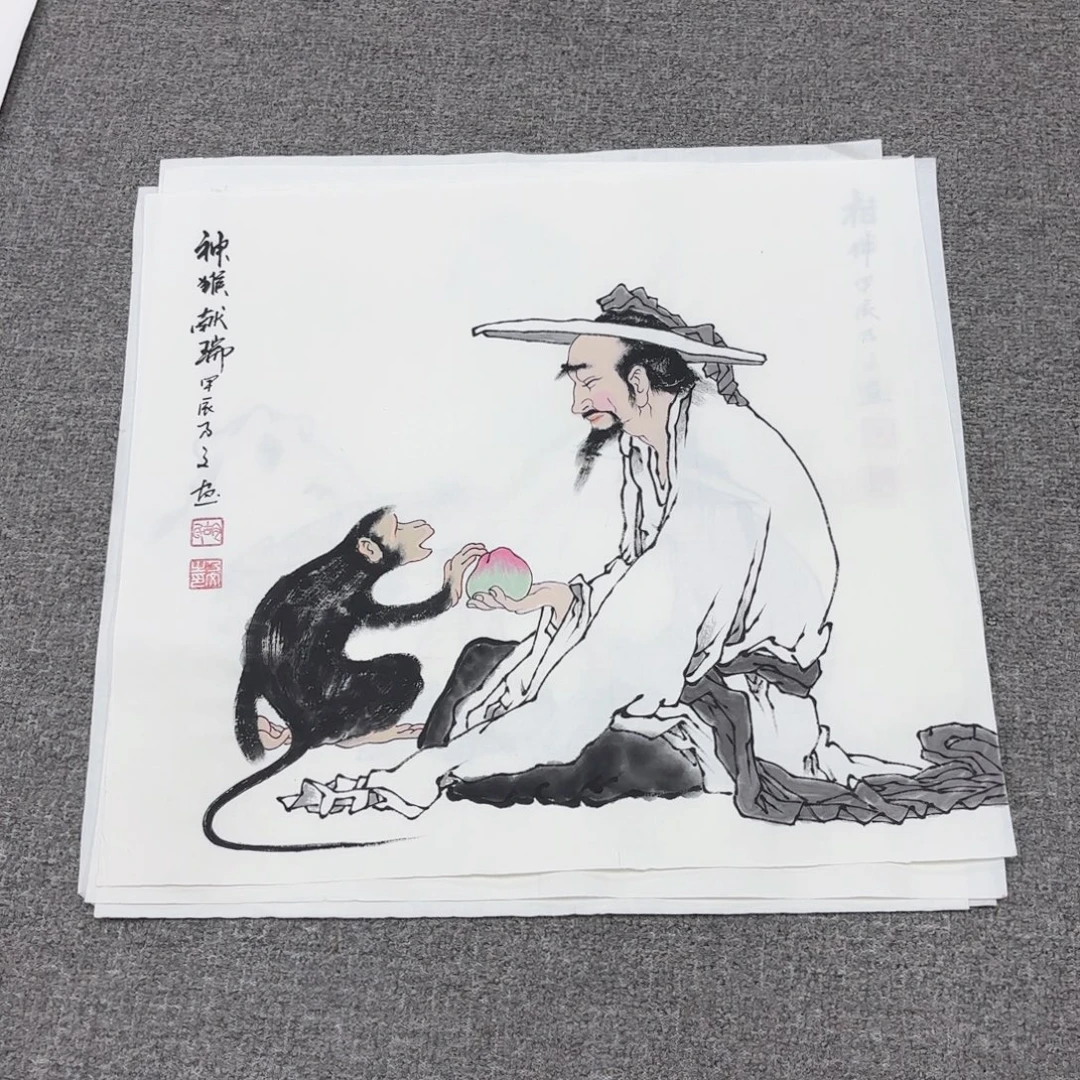 国画国画作品多次