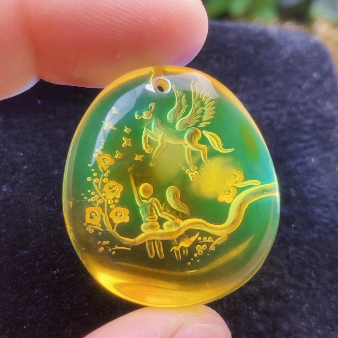 【闪购商品】金珀吊坠(不含链)未镶嵌