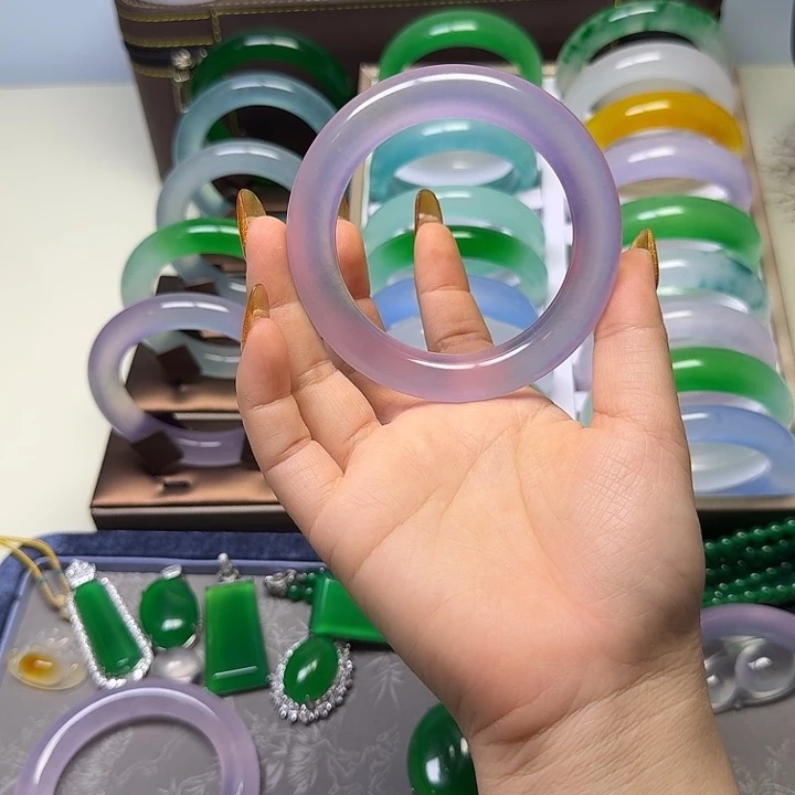 现***霞珐琅非金属时尚手镯