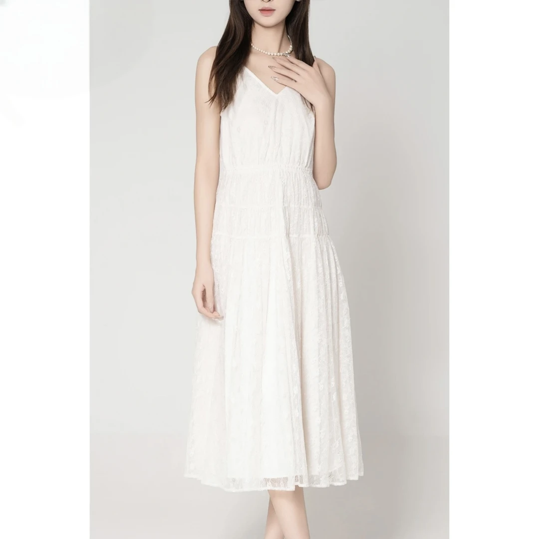 AMASS/阿玛施2024新款度假风碎花气质夏季清凉法式连衣裙 5500493