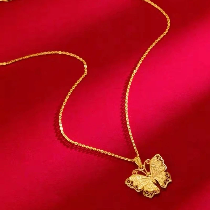 【专柜正品】花丝蝴蝶民族风时尚精美礼物-TC