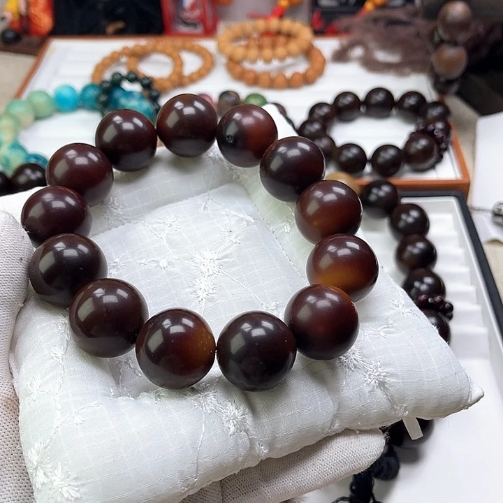 手串菩提根/象牙果卡24干磨大瑕2