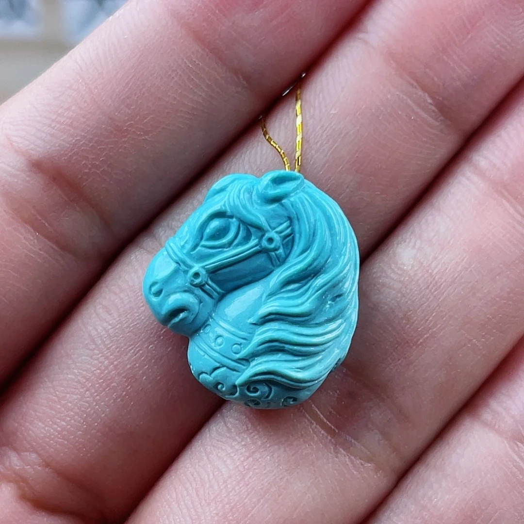 未镶嵌绿松石珠宝奇石玩****儿