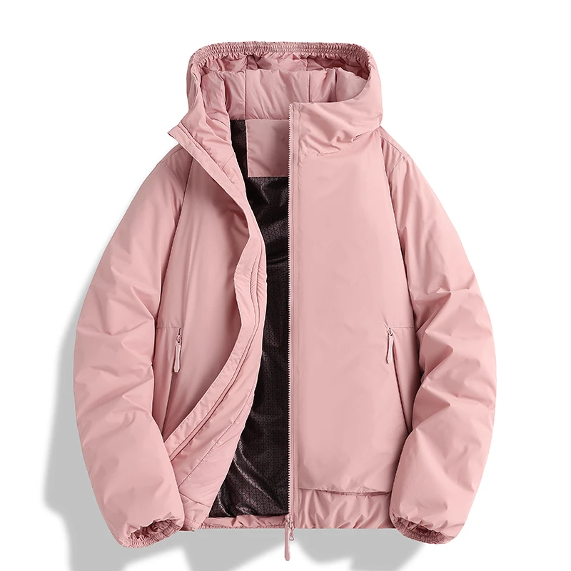 25199秋冬男女夹棉冲锋衣加厚防水防风上衣户外登山旅行连帽外套