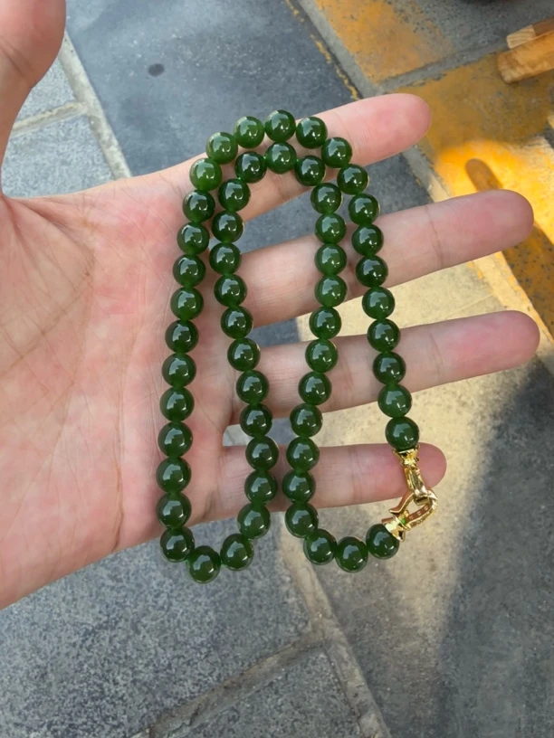 和田玉碧玉妈妈链