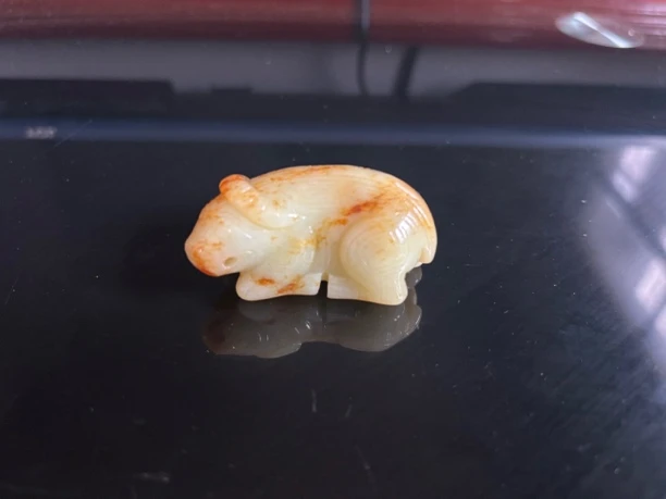 老料满工蜗牛摆件把件4.7×3.7×1.8