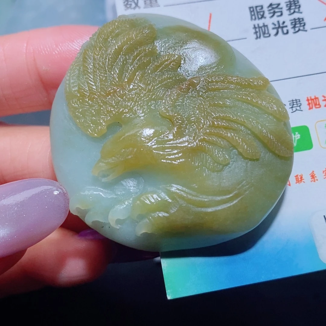 定制翡翠未镶嵌定制翡翠毛货挂件