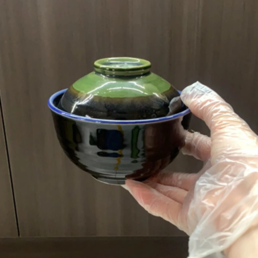 磁州窑国营五厂出口小盖碗茶叶罐口径12.5高7煤窑烧制遐思品