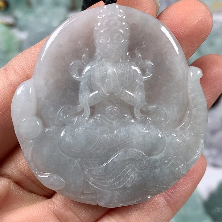 颈饰未镶嵌翡翠普贤菩萨福利