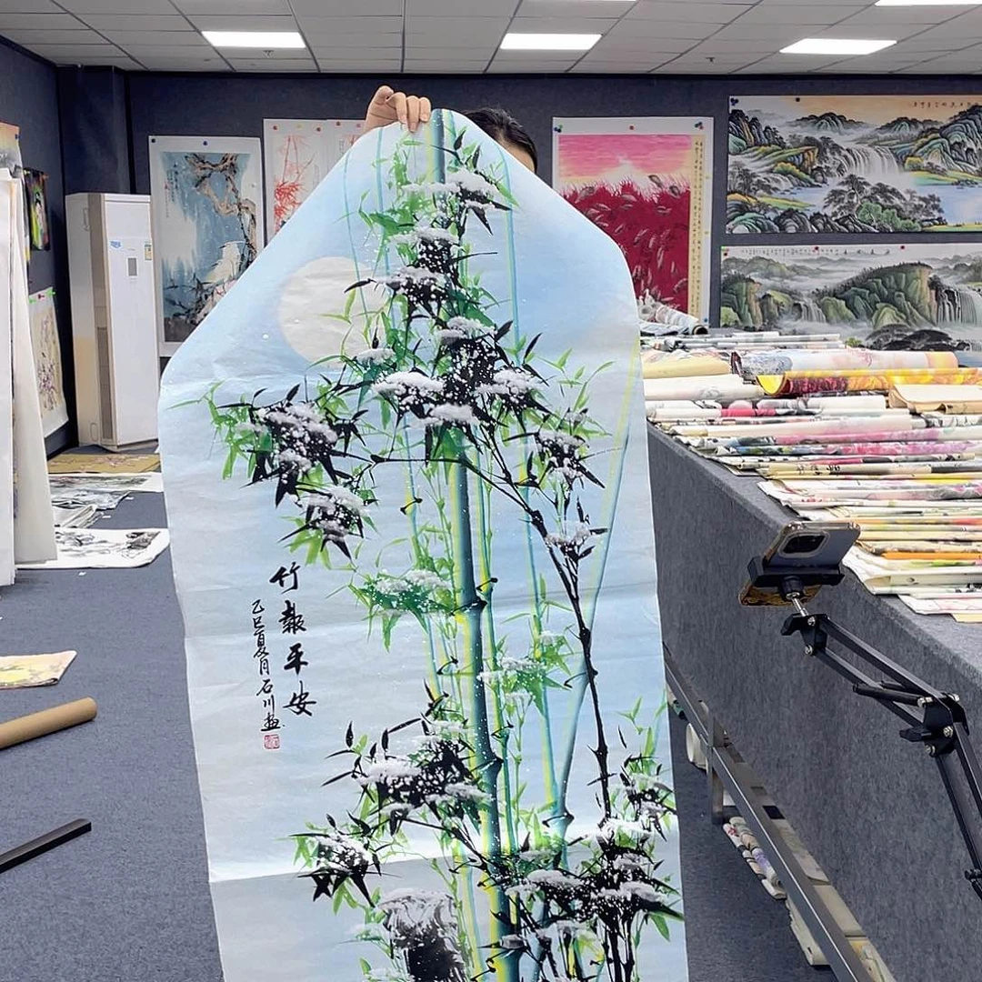 国画作品小姐姐放漏…
