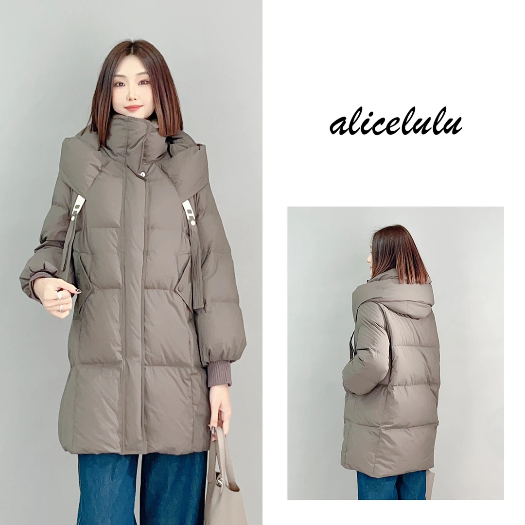 1 ALICE “温暖拥抱”羽绒服 加厚鸭绒 保暖连帽 S2141590Tr