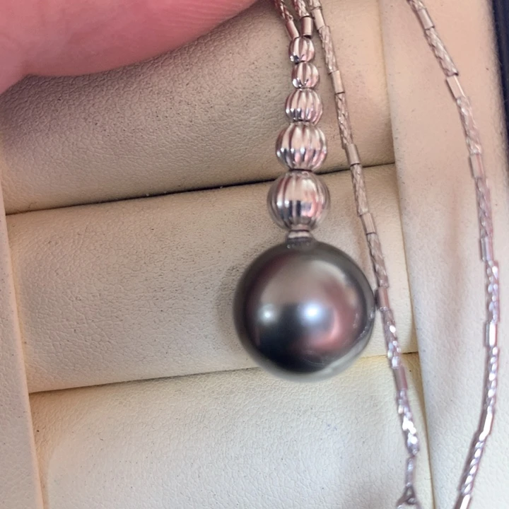 颈饰银S925镶嵌海水珍珠