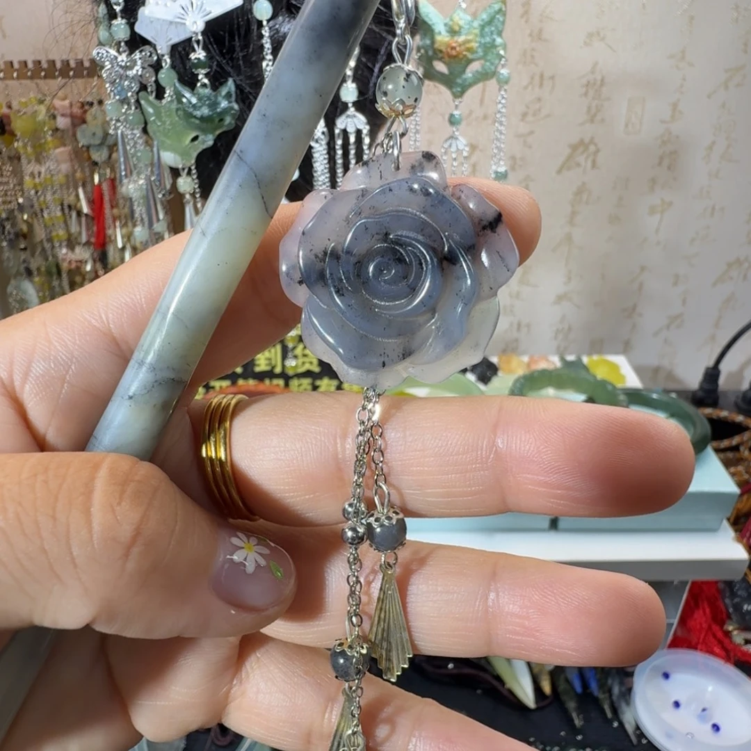 未镶嵌岫玉发簪福利款