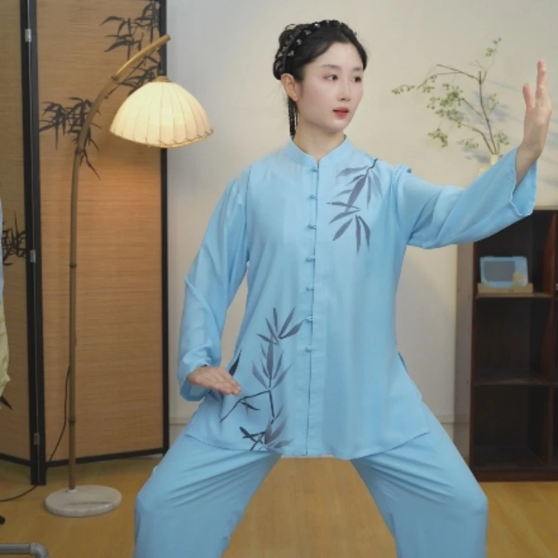 男女高货菱形麻太极服2025年夏季新款透气新中式打拳练功服