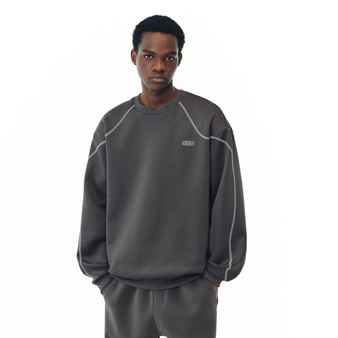 FPA户外哈苏撞色套头卫衣 春秋装宽松休闲运动国潮牌潮流情侣圆领