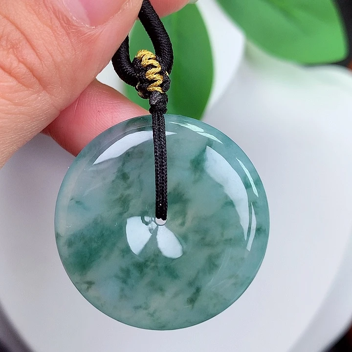 颈饰未镶嵌翡翠平安扣 32x5.8mm