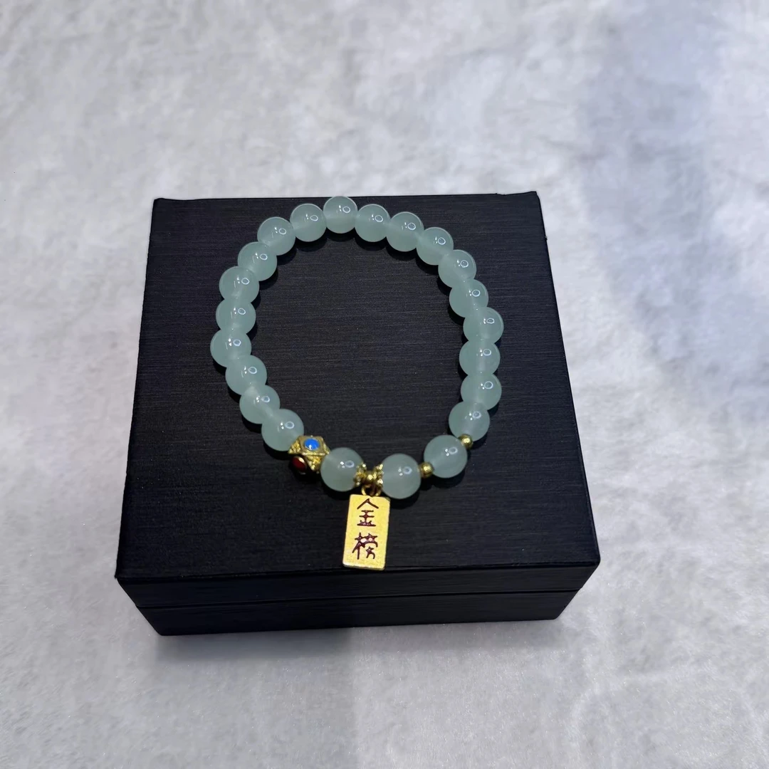 玻璃手链 金色拼色绿色女海洋生物其它女士单圈饰品百搭