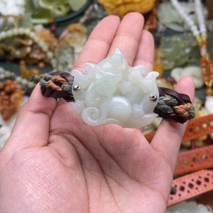 蛇纹石玉手牌合金