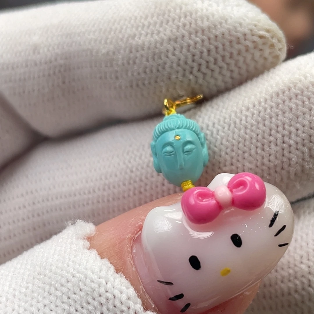 绿松石未镶嵌挂件