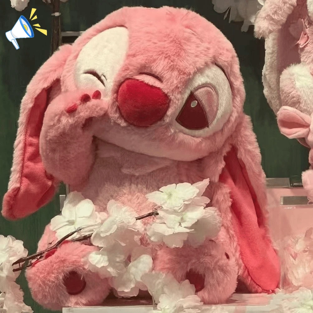 樱花史迪仔樱花物语粉色毛绒玩具公仔布娃娃玩偶礼物情人节L849