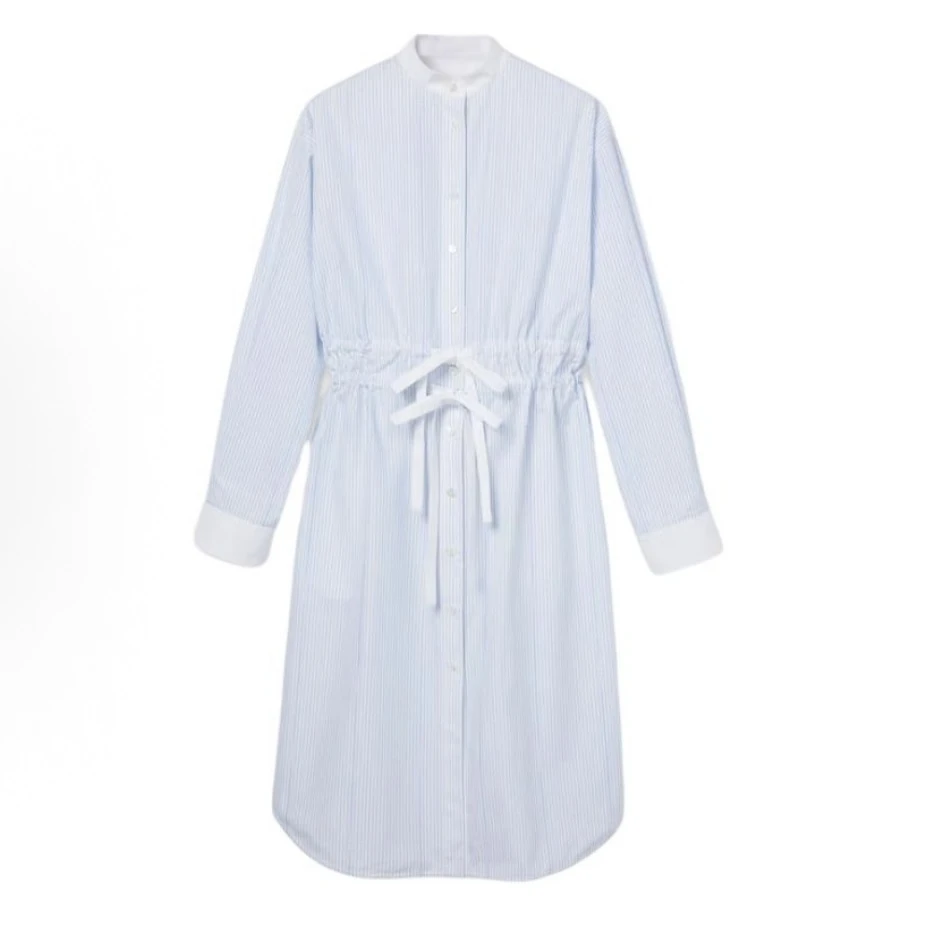 L024~~哥哥~蓝色衬衣连衣裙