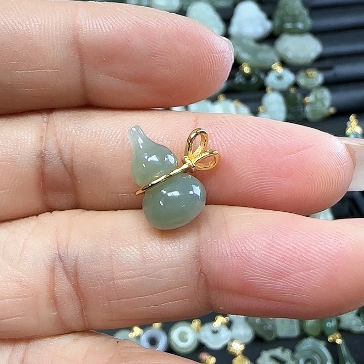 和田玉吊坠(不含链)银S925镶嵌