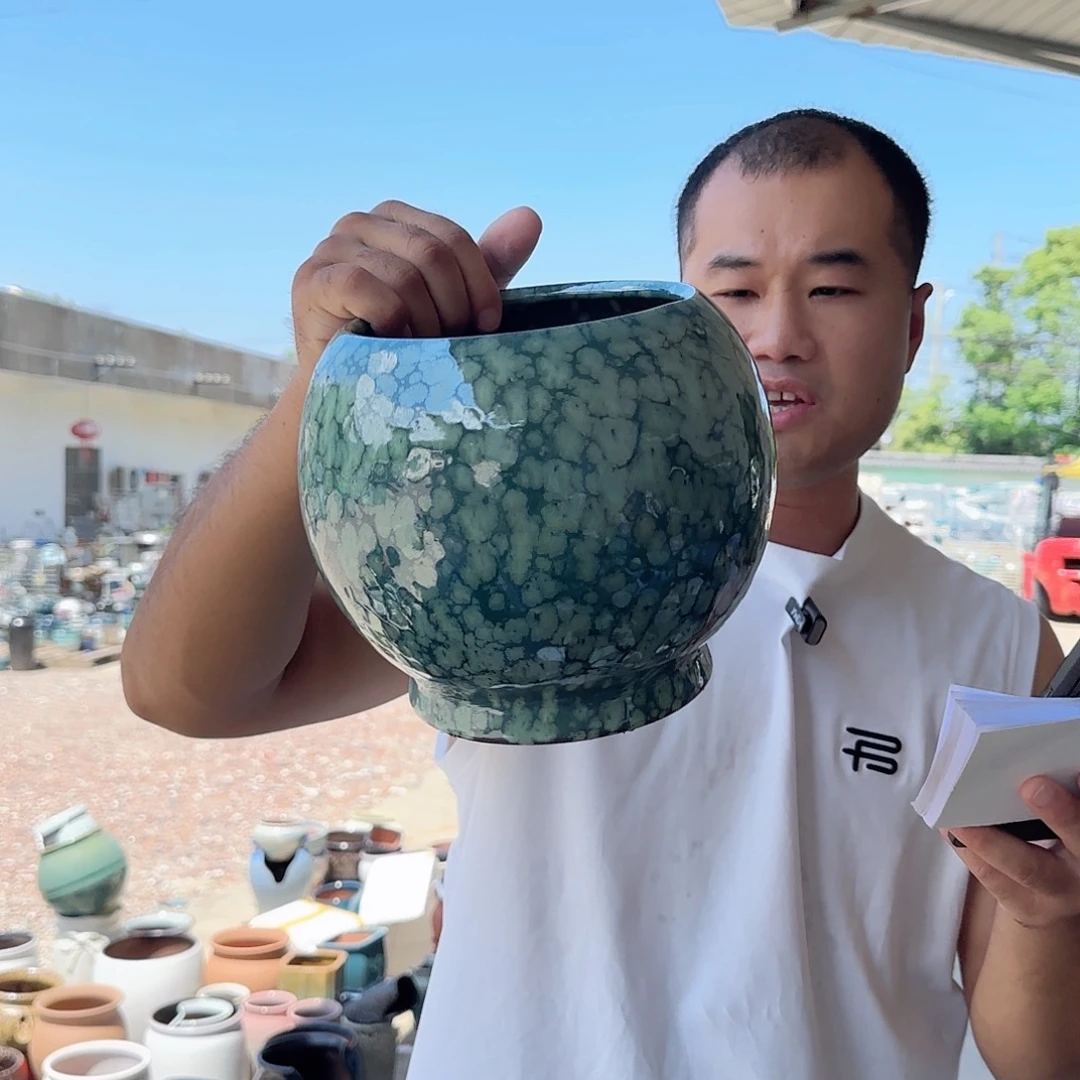 紫砂花盆杨杨花盆0814-802