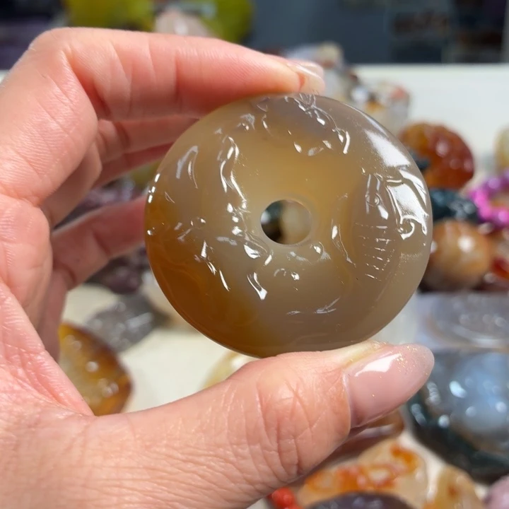 玛瑙/玉髓未镶嵌吊坠(不含链)