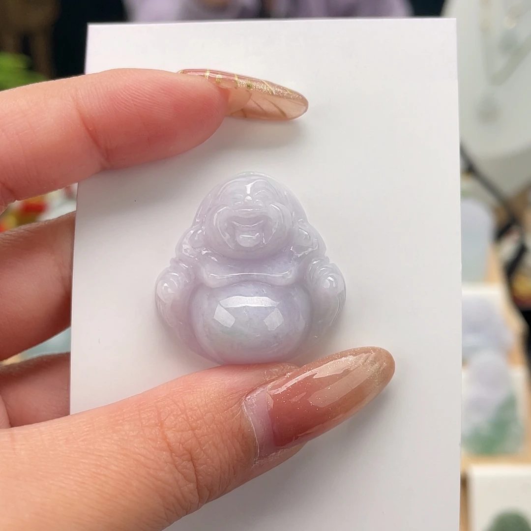 翡翠未镶嵌颈饰佛公