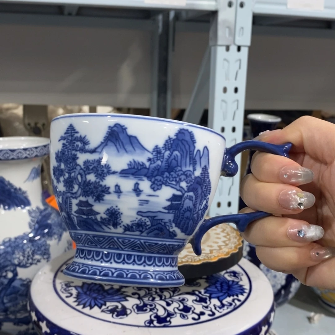 瓶咖啡杯花瓶摆件