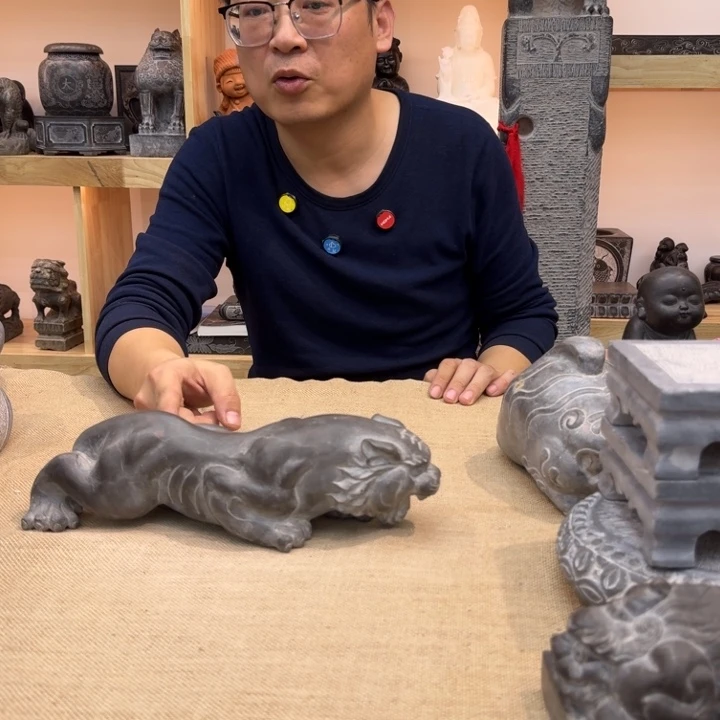 西安石晋錾石雕手工雕刻摆件