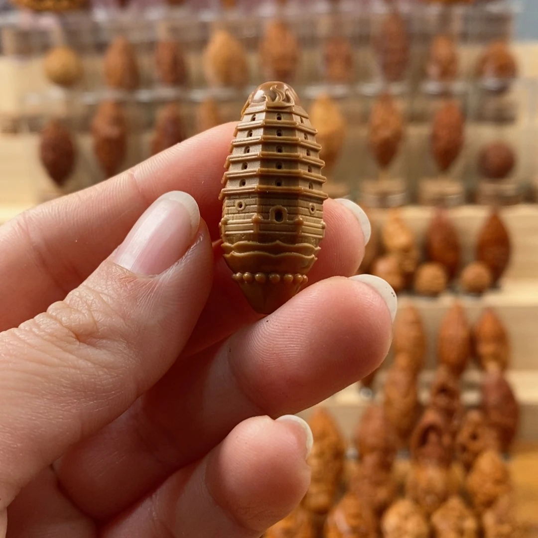 橄榄核手串/手链提****桃小佛塔