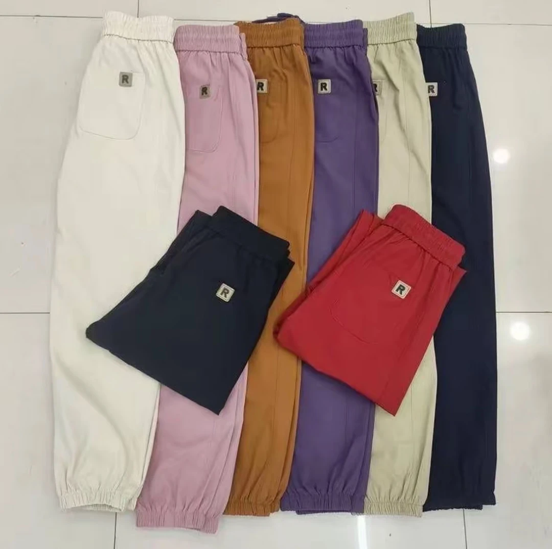 夏季新款显瘦抽绳薄款速干透气九分显瘦束腿裤