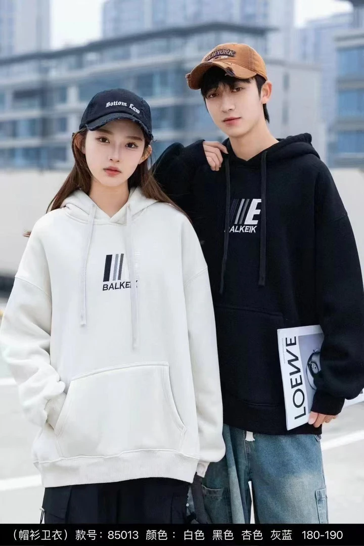 青少年春款刺绣连帽休闲卫衣（5013）